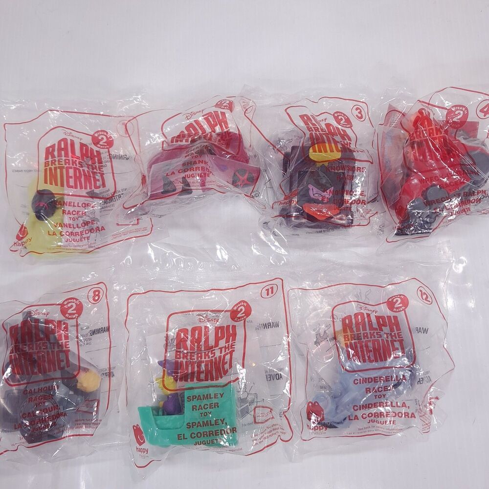 NEW McDonalds Happy Meal toys Wreck it Ralph Breaks the Internet set 7 Knowsmore